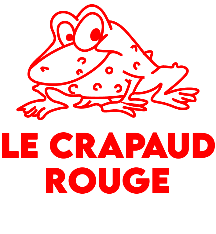 Logo du restaurant Crapaud Rouge, symbole d'authenticité et de qualité